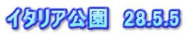 イタリア公園　28.5.5