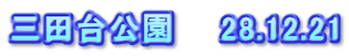 三田台公園　　28.12.21