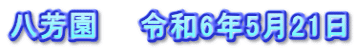 八芳園　　令和6年5月21日